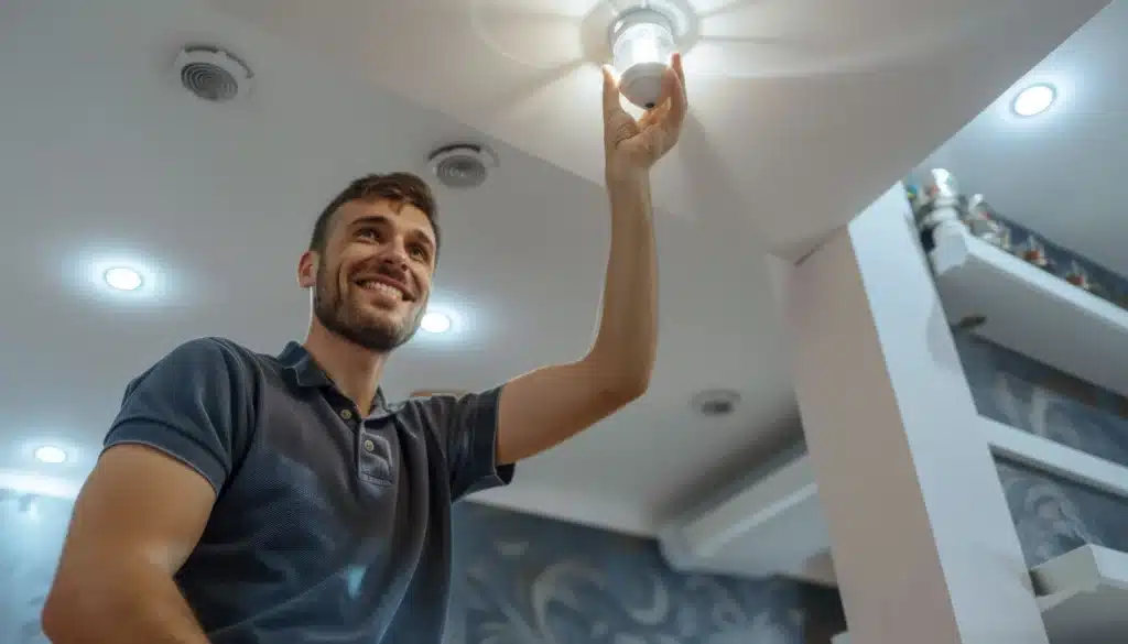 Installation d’un système d’éclairage intérieur et extérieur à Roubaix